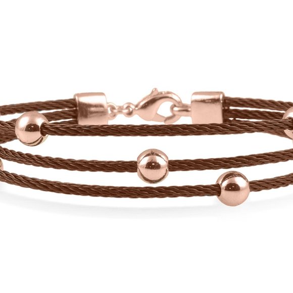 Bronze Multi-Strand Cable Bracelet NWOT - Picture 1 of 3